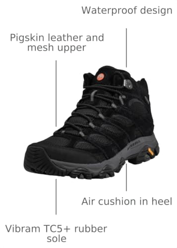Image of Merrell Men's Moab 3 Mid Waterproof Hiking Boots