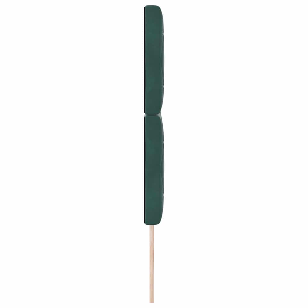 Cabecero de cama LED de 144 cm, color verde oscuro, RGB, altura regulable, 118/128 cm, madera maciza de pino tapizado, panel de pared para jóvenes y adultos