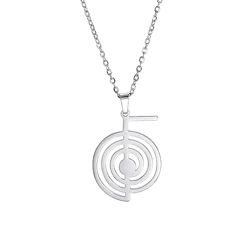 unift Cho Ku Rei Collar Símbolo de Poder para Mujeres Hombres Acero Inoxidable Geometría Sagrada Símbolo de Curación Cho Ku Rei Reiki Collar Amuleto Joyas Regalo Yoga, Talla única, Acero inoxidable, | Ya disponible en tu tienda friki favorita! En mundofriki.es!