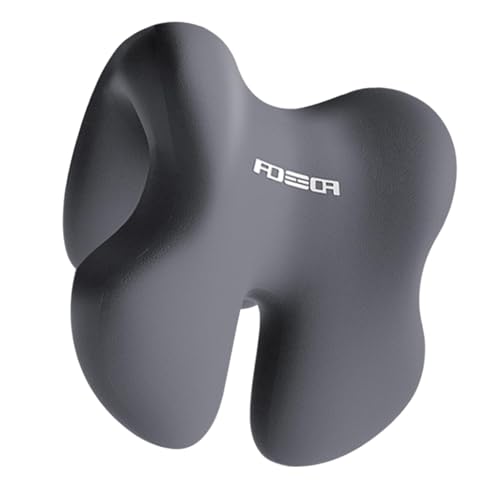 YindiMister Almohada Cervical para Silla de Oficina, Almohada Lumbar para Escritorio de Oficina, Gris Oscuro, Tal como se Describe