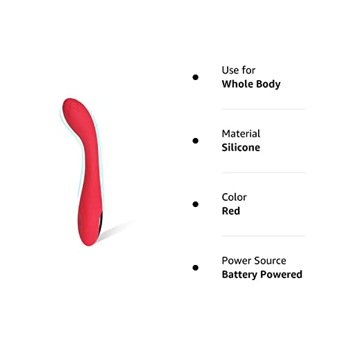 Alovegarden Clitoral G-Spot Powerful Rose Vibrator, Waterproof Dildo Clit Stimulator With 10 Vibration Modes, Softer And Flexible Sex Toy For Women, Clitoral Vibrator (Red) #TOP7