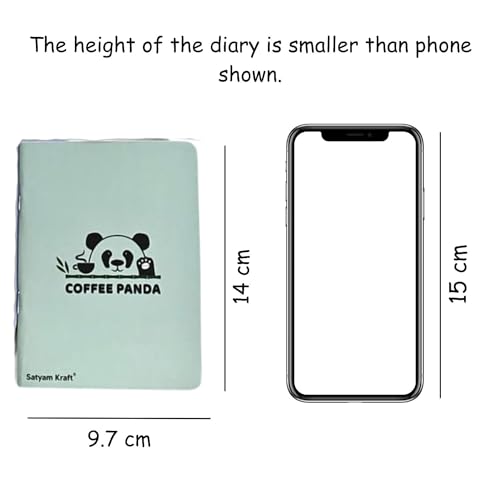 Image of SATYAM KRAFT 4 Pcs Notebook Diary for Gift Diary, Office Personal Daily Planner Notebook for Men & Women- Small and Thin Daily for Creative Writing /Drawing (Plain Pages, 20 Pages, Multi color)