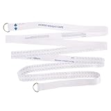 Hemobllo Tragbares Pvc Pferde Messband 2,5m – Flexibles Brustumfang und Gewichtsmessband für...