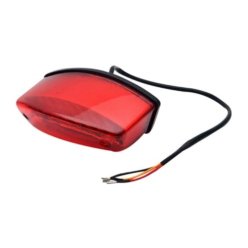 Intermitentes de moto universal de 12V con luz trasera roja de freno