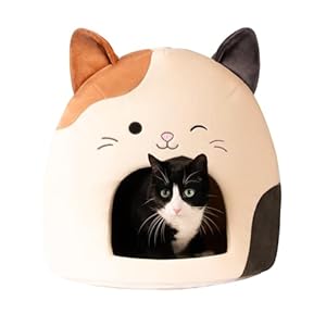 Squishmallows Original 16-Inch Cam The Cat Pet Cave – Ultrasoft Official Jazwares Pet Bed for Dogs and Cats