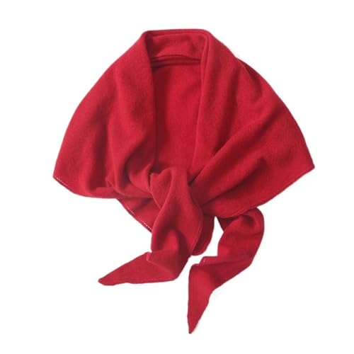 Écharpe triangulaire tricotée femme contre le froid de l'hiver