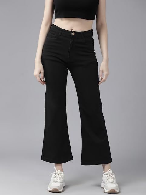 Image of GUTI Womens High Rise Crop Length Jeans()