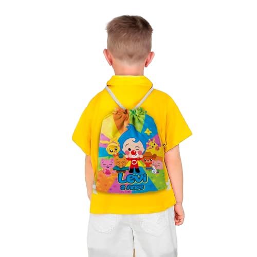 Mochilinha Bag Infantil Personalizado com Nome e Idade Palhaço Herói Divertido (Mochilinha 20x30, Unidades, 02)