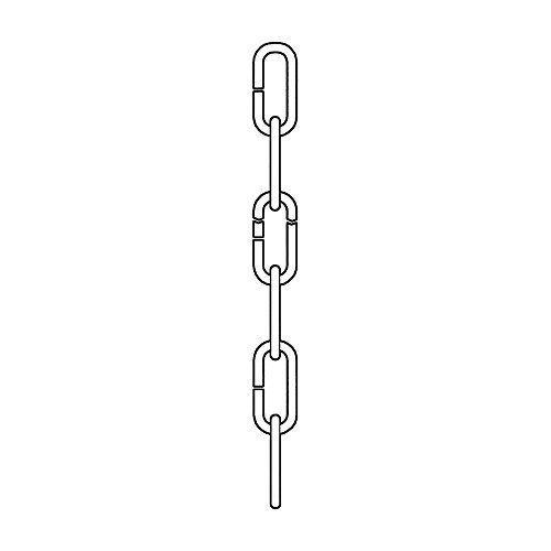 Image of Generation Lighting 9103-753 Decorative Chain in Painted Brushed Nickel Finish
