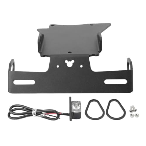 Support de plaque d'immatriculation FZ6 avec lumière LED étanche - 5
