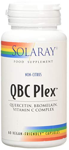SOLARAY QBC Plex | Quercetin, Bromelain and Vitamin C | 60 VegCaps, (Pack of 1)