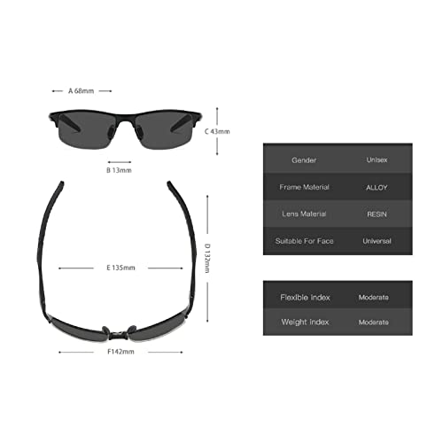 Willochra Full Lens Polarized Reader Sunglasses For Men Women Wrap Around Sports Sun Reading Glasses thumb #3