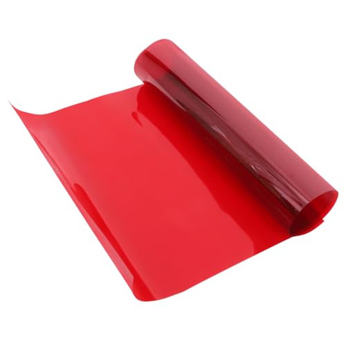 ibasenice Folhas de filtro de cor vermelha filtro de cor correção de papel gel filtro de iluminação película de luz transparente para foto estúdio luz estroboscópica lanterna