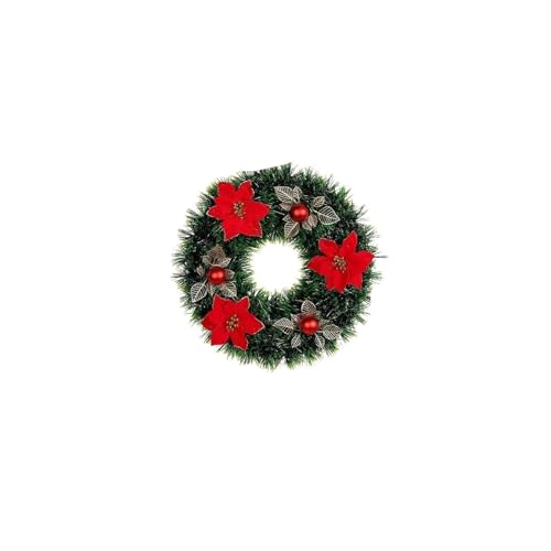 Couronne de Noël 2pc pour decorations exterieures et porte suspendue