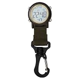Dakota Clip digital, reloj de clip, alarma, cronómetro, temporizador y reloj de doble hora, regalos al aire libre para hombres y mujeres, uso para pesca, caza y más