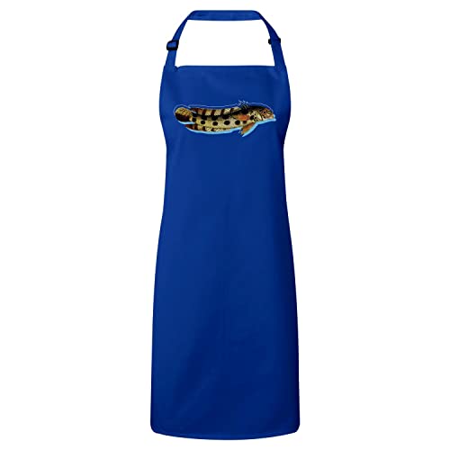 Tablier cuisine bleu poisson amusé parfait pour vos repas de famille et barbecues