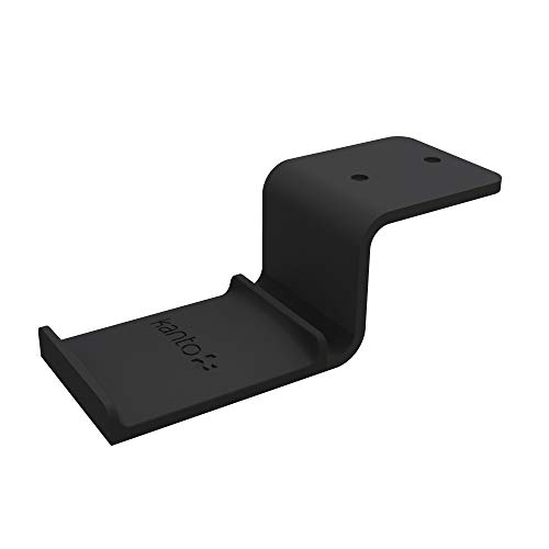 Image of Kanto HH Universal Under Desk Headphone Hook - Black - Solid Steel Construction - Mount Using 3M Adhesive or 2 Included Screws