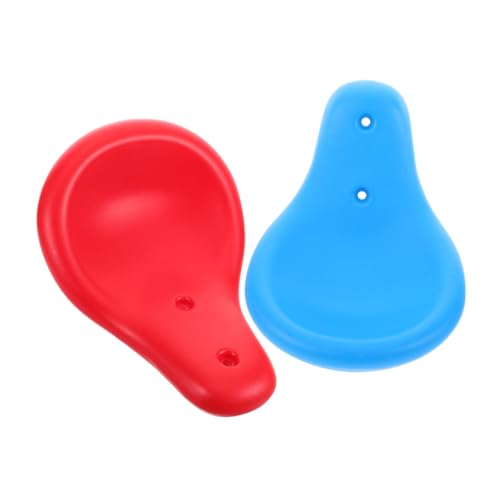 BIUDECO Asiento de Columpio Infantil para Exterior de Plástico Resistente 2 Piezas Rojo y Azul Accesorio de Repuesto para Balancín Adecuado para Parques y Jardines al Aire Libre