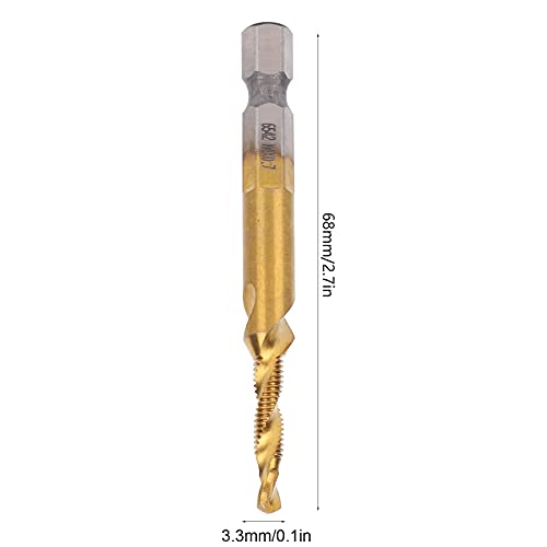 Kit de tarauds M4 HSS de précision avec forets 3.3mm robustes - 4