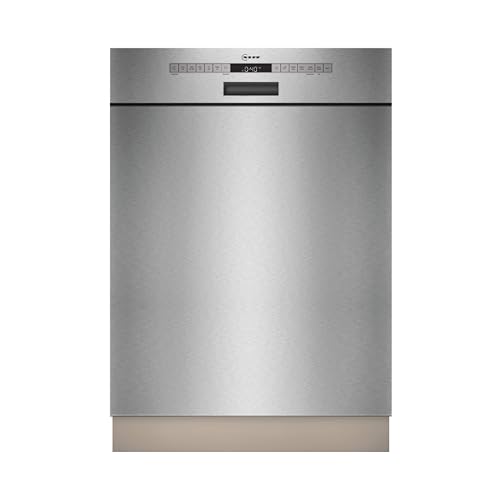 NEFF S125HTS01E, N 50, Smarter Unterbau-Geschirrspüler, 60 cm, Spülmaschine mit Besteckkorb, besonders leise, AquaSensor zur Schmutzerkennung, Chef 70º C für hartnäckige Verschmutzungen, Aqua Stop
