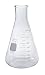 PYREX 1L Narrow Mouth Erlenmeyer Flasks with Heavy Duty Rim, 6/pk