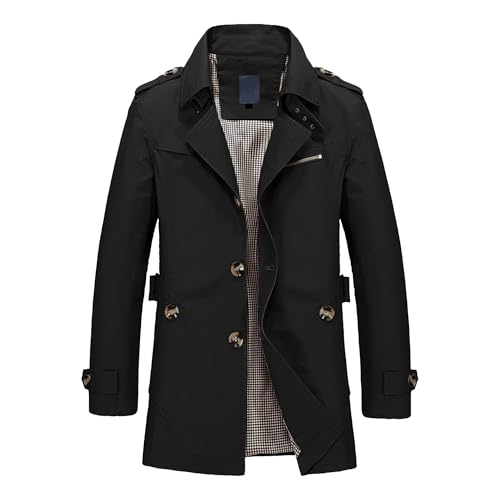 Trench-coat homme coupe-vent et léger pour affronter l'hiver