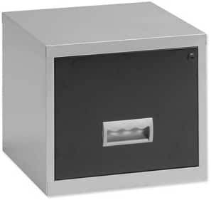 Pierre Henry A4 1 Drawer Stackable Filing Cabinet – Lockable Steel Cabinet, Smooth Gliding Drawer, Maxi Size For Office Organization