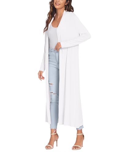 Image of Bluetime Women Floor Length Open Front Cardigan