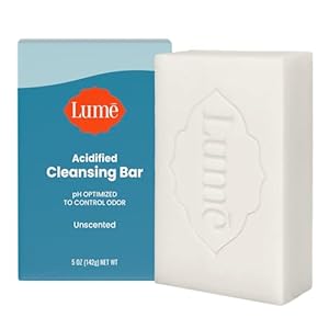Lume Acidified Cleansing Bar – 24 Hour Odor Control – Removes Odor Better than Soap – Moisturizing Formula – SLS Free, Paraben Free – Safe For Sensitive Skin – (Unscented)