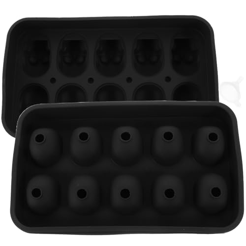 Molde de silicona para cubitos de hielo con forma de calavera miniatura 1
