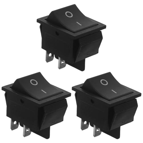 TOYZFRIENDY Interruptores de Plástico para Máquina Comercial de Palomitas de Maíz, 3 Piezas, 3,5 X 3,2 X 2,5 Cm, Accesorio de Repuesto para Electrodomésticos de Cocina, Compatible Eventos