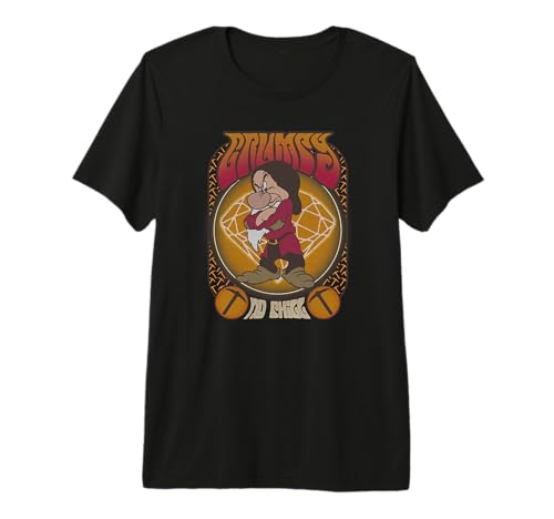 T-shirt Disney Blanche-Neige et les Sept Nains Grumpy Poster Vintage