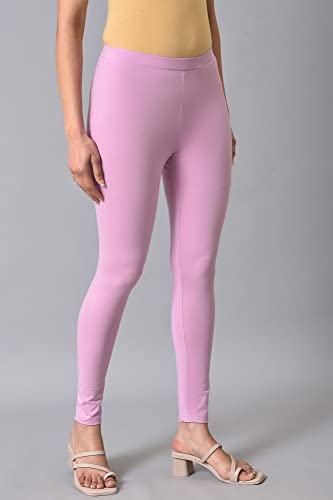 Image of W for Woman Women's Regular Fit High Rise Coral Cotton Jersey Tights