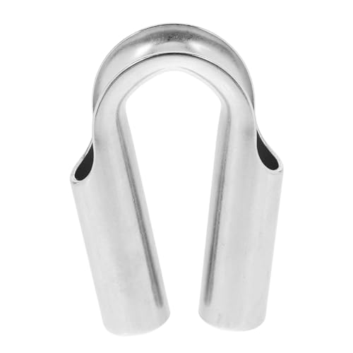 PRETYZOOM Heavy Duty Stainless Steel Wire Rope Thimble Cable Eyelet Ends for Rigging Marine and Industrial Use 3-Piece Set