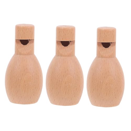 3pcs Mini Wooden Whistle for DIY Unfinished Musical Instruments for Education Party Supplies and Birthday Favors Encourages Creativity and Teamwork