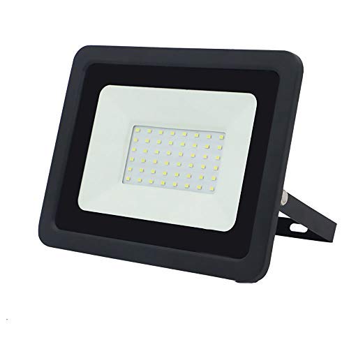 WCT LED Floodlight IP68 Waterproof Outdoor Security Light, 100W Cold White Super Bright, Outdoor Floodlight Wall Light for Warehouse, Courtyard, School, Park, Street, Square, Factory