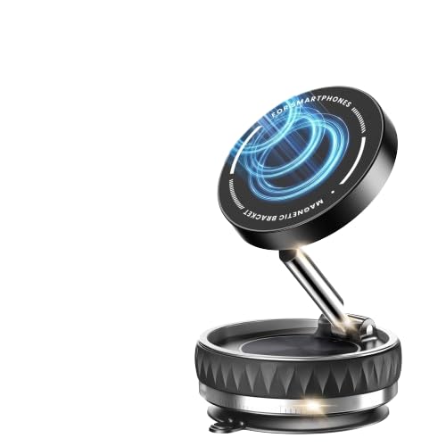 CHO KU REI Hold X Magnetic Vacuum Suction Mobile Holder, Black