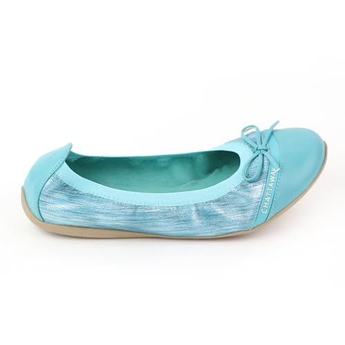 CHATTAWAK 13capriceturquoise36, Zapatos Tipo Ballet Mujer, Turquesa, 36 EU