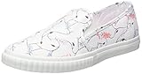 Absatzform: Flach Timberland Damen Newport Bay BumpToeSlipOn Sneaker, White Canvas, 40 EU