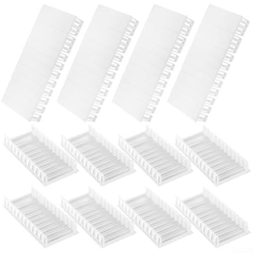 Image of Modular Din Rail Blanks for Electrical Panel, Fuse Box Slot and Distribution Board Covers, ABS Unused Slot Protectors Compatible with Hager For Schneider, White Circuit(12PCS)