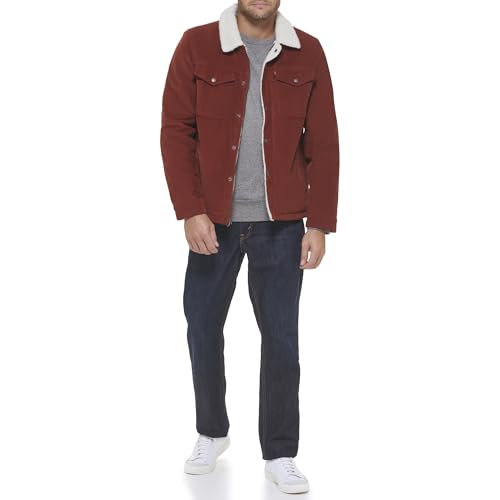 Image of Levi's Men's Corduroy Sherpa Lined Trucker Jacket (Regular & Big & Tall Sizes)