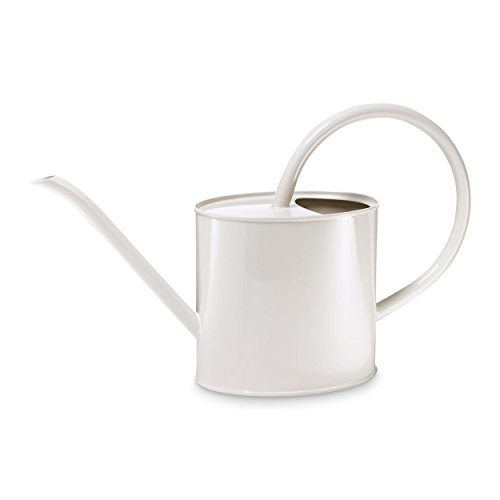 Preisvergleich Produktbild Gießkanne aus lackiertem Metall, creme-weiß, 1,5 Liter