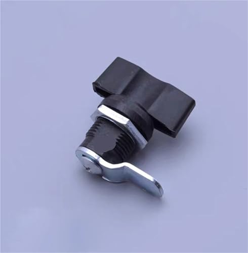 MS434 Hardware Industrial Equipment Black Plastic Handle Cylindrical Lock 1Pcs(Long Locking Plate)