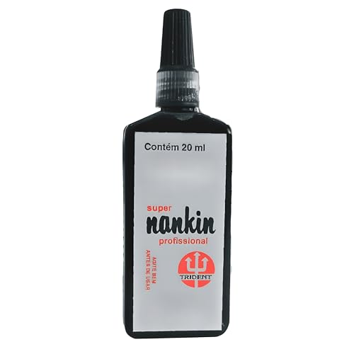 Trident – Tinta Nanquim Preta 20 ml | Compatível com Papel Vegetal e Poliéster | Para Desenho Técnico Ilustração e Caligrafia