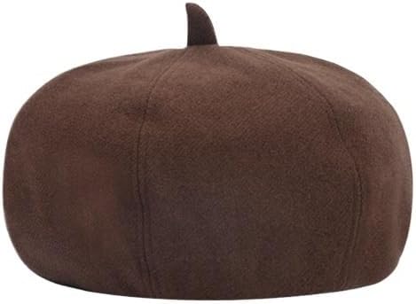 Versatile Casual Warm Beret for Women with Octagonal Painter Hats