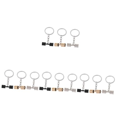 Porte-clés breloque haltère BESTYASH pendentif sac en alliage zinc