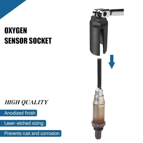 Image of AASONS Oxygen Sensor Socket With Side Wire Cutout inch SD For O2 Removal & Installation Wrench Sleeve Replacement, Universal High Torque Repair Tool For Cars Trucks SUVs RVs (19mm)