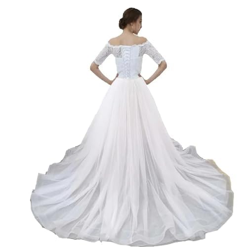 Tulle Bridal Detachable Long Train Bridal Overskirt Removalbe Skirt