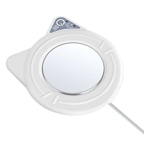 Pomrone Calentador de Tazas de café para Gatos, Calentador de Tazas de café con alimentación USB, Calentador de Tazas de Seguridad de disipación de Calor rápida, para café, Leche, té y Agua