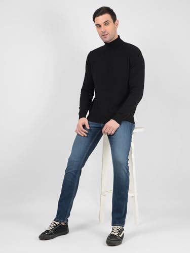 Image of Numero Uno Men's Blue Low Rise Skinny Fit Sustainable and Stretchable Jeans